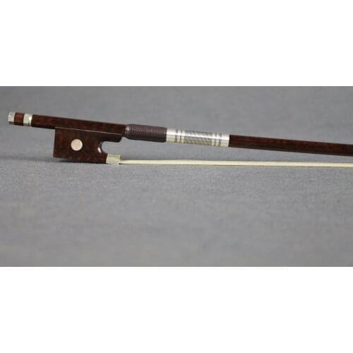 4/4 Violin Bow Top Snakewood Violin Bow With real silver Outstanding Strong Fast Response Excellent Resilience