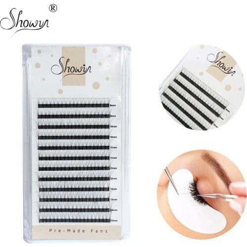 6D Eyelashes Premade Fans Lashes Mink Eyelashes For Extensions Faux Cils Makeup Maquiagem High Quality Lash Natural Extension