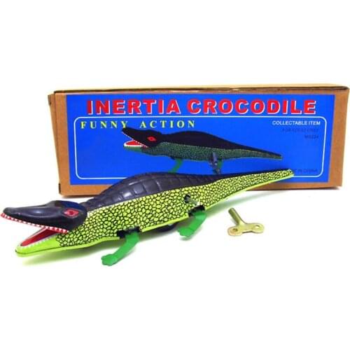 Antique tin toy Wind up toys metal craft robot /car/train collection Photography props iron Gift boutique crocodile toys