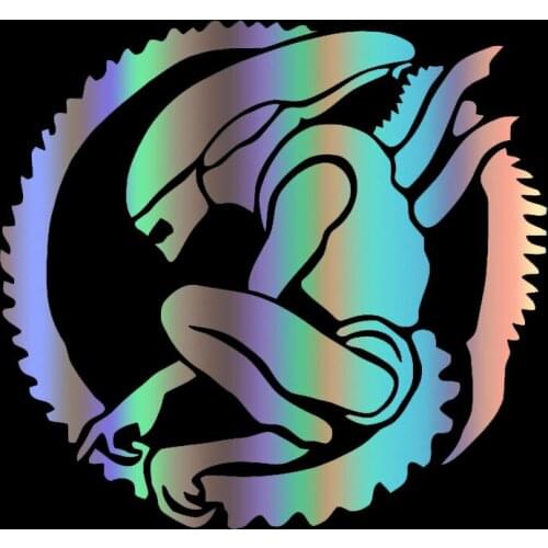 Car Stickers Decor Motorcycle Decals Alien Decorative Accessories Creative Sunscreen Waterproof PVC