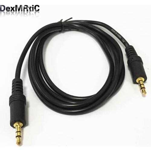 Car AUX audio cable computer MP3 jumper wire 3.5mm male to male pigtail 143cm