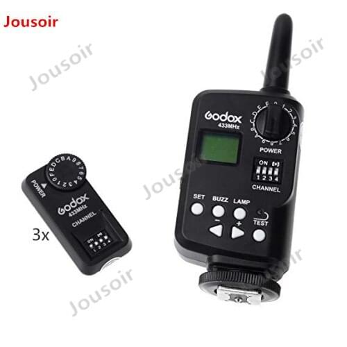 Godox Ft-16s Wireless Power Control Remote Trigger kit 1x Transmitter+ 3x Receiver for Godox V850/860C/860N Flash Speedlite CD50