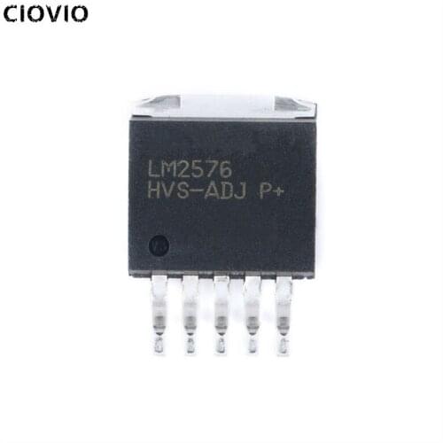 CIOVIO 5PCS 100% new LM2576HVSX-ADJ/NOPB TO263-5 LM2576HVSX-ADJ LM2576HVS-AD LM2576 TO-263-5
