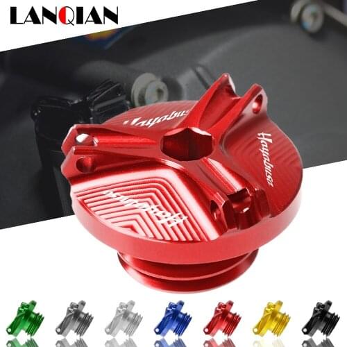 For Suzuki HAYABUSA GSXR1300 Motorcycle Aluminum Engine Oil Filter Cup Plug Cover GSXR 1300 HAYABUSA 1999-2020 2017 2018 2019
