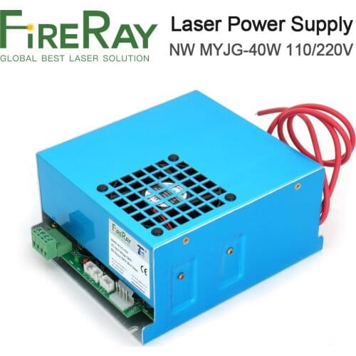 FireRay 40W CO2 Laser Power Supply MYJG-40T 110V 220V for CO2 Laser Engraving Cutting Machine 35-50W MYJG