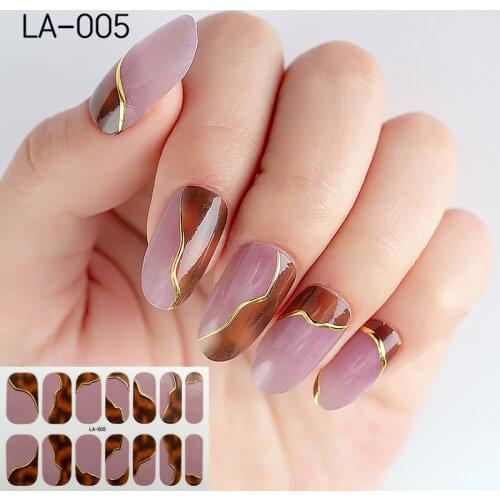 Fashion Full Cover Nail Polish Wraps Adhesive Nail Stickers Nail Art Decorations Manicure Tools Environmental for Pregnant Woman