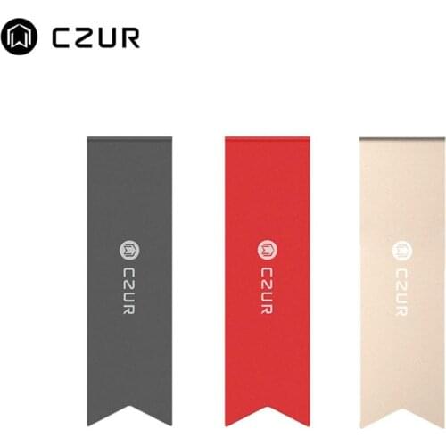 CZUR Metal Bookmark Set for Book Reading Stylish Design Durable Paper Clip Marker for Kids School Stationery Office Gift 3 Color