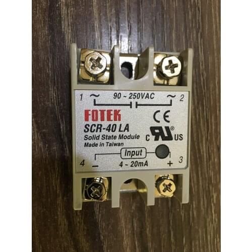 Original Taiwans FOTEK solid state relay / thyristor modules SCR-40LA 90-250VAC 4-20MA