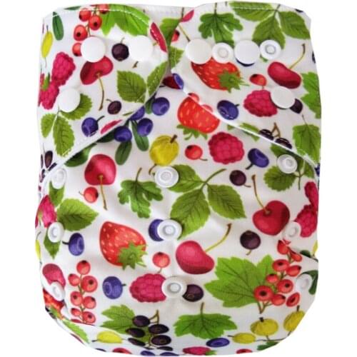 New Prined Baby Infant Cloth Diapers Reusable Waterproof Nappy pocket Elastic Waist nappies Diaper For Boy And Girl 50 sets