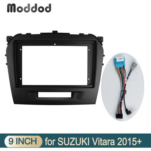 Radio Fascia Fit For SUZUKI VITARA 2015 Stereo GPS DVD Player Install Surround Trim Panel Android player Frame Adapter Cover