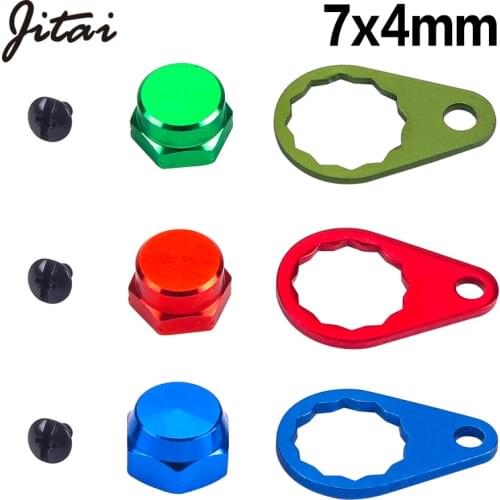 JITAI Fishing Reel Crank Nut Locking Plate Screw Cap DIY Fishing Reel Handle Accessory For Shimano DAIWA Wheel Rocker Left/Right