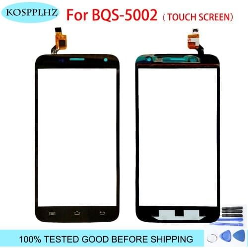 Touch Screen For BQS-5002 BQS 5002 BQ S5002 Touch Screen Touch Panel Lens Assembly 1280x720p black color mobile phone +tools