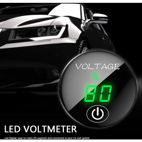 Touch Switch 5-48V Digital Panel Voltmeter Battery Capacity Tester Auto Truck Refit Accessories for Car Auto