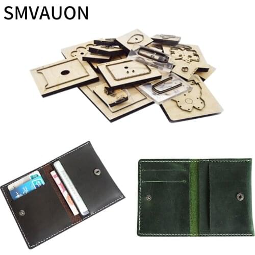 SMVAUON wooden die cutting DIY retro Card bags leather tools suitable for die cutting machine new dies for 2020