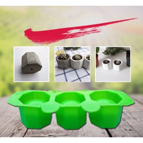 Silicone Mold Geometric Polygonal Concrete Flower Pot Vase Cup Silicone Mold