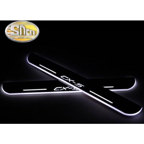 LED moving light scuff pedal for Mazda CX-5 CX5 2012-2018 Car Acrylic Led Door Sill Welcome Pedal Trim Cover Scuff Plates