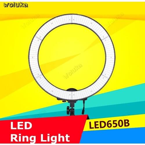 650B LED Ring Light Ultra Flash Studio Photography Lighting Model Still Life Shooting Lamp + Diffuser+ Backpack CD50 T11