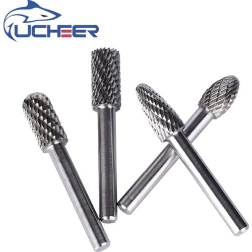 UCHEER 1set/8pcs High speed steel rotary file bur Tools Grinding Burs Drill Bits For Grinder Accessories Power Tools