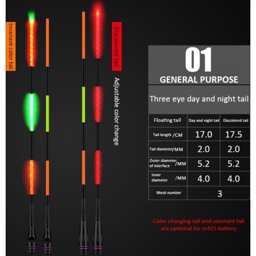 Smart Fishing Float Night Light Luminous Electronic Float Fishing Tackle 2Pcs Led Night Electronic Fishing Tackle Accessories