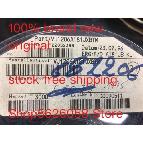 VJ1206A181JXBTM SMD 100% new original freeshipping 50PCS/LOT STOCK
