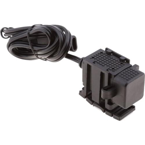 Waterproof Motorcycle Dual USB Charger Adapter Charging Port 12V to 5V/2.1A for Cellphone Tablets GPS and Other Devices