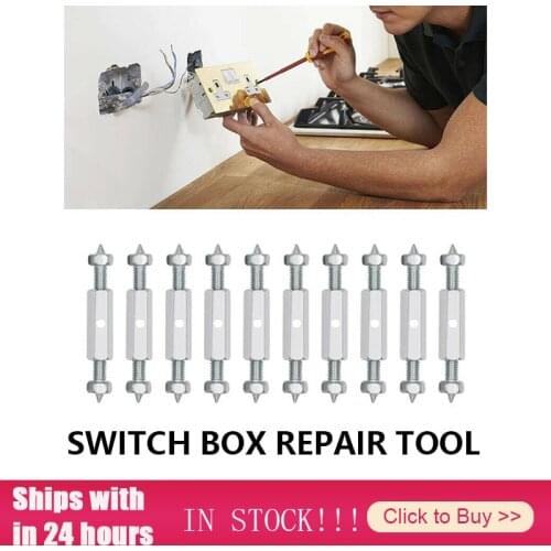 Switch Socket Cassette Screws Support Rod Wall Mount Switch Box Repair Tools Fixed Electrical Wire Junction Boxes Accessories