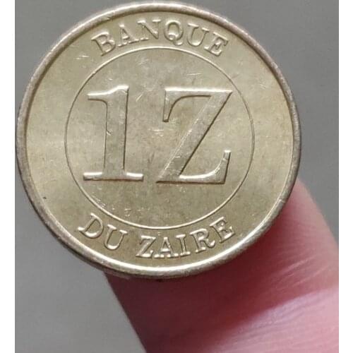 Zaire 1 Zaire 21mm Africa Coins Old Original Infrequent Coin Commemorative Edition 100% Real Random Year