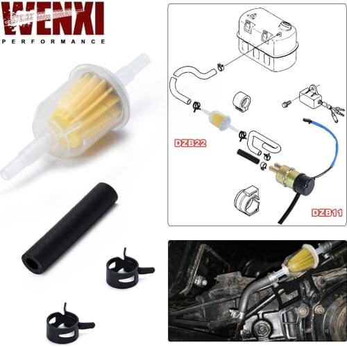 1pcs Universal Inline Gas/Fuel Filter 6MM-8MM 1/4" 5/16" For Lawn Mower Small Engine Auto Accessories Motorcycle Accessories