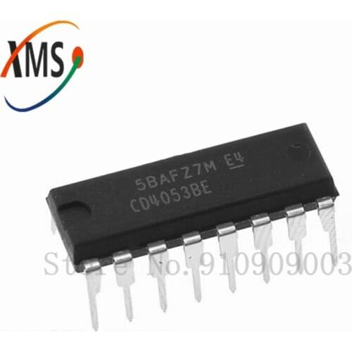 10PCS CD4053BE DIP16 CD4053 DIP 4053BE DIP-16 new and original IC