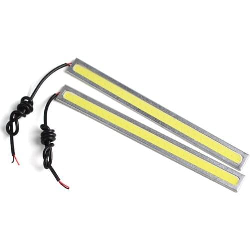 2Pcs 17cm Light Bright 12V Waterproof COB Low Consumption High Power Car LED Fog Driving Brake Ultra Thin White Lamp#272042