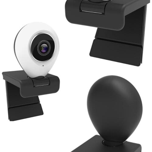2K USB Webcam Video Conference Camera Wide Angle Webcam with Microphone Cover and Ring Light PC Camera Webcam