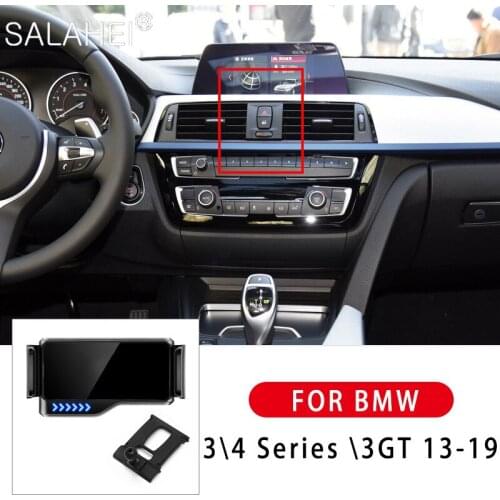 Car Phone Holder For BMW 3/4 Series 3GT Air Vent Mount Bracket Snap-type Gravity Auto Induction GPS Bracket Stand Accessories