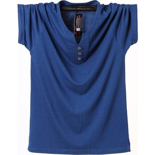 AYUNSUE Men's Plain T-shirts