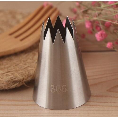 Large Open Star Piping Nozzle Cake Decorating Tools Stainless Steel Icing Cream Nozzles Bakeware Pastry Tips #366