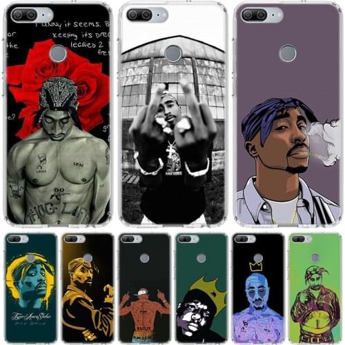 2Pac Tupac Amaru Shakur Phone Case for Huawei Honor 10 9 20 7A 7X 8A 8S 8X 9X Lite Pro Y5 Y6 Y7 Y9S 2019 10i 20i Coque Cover
