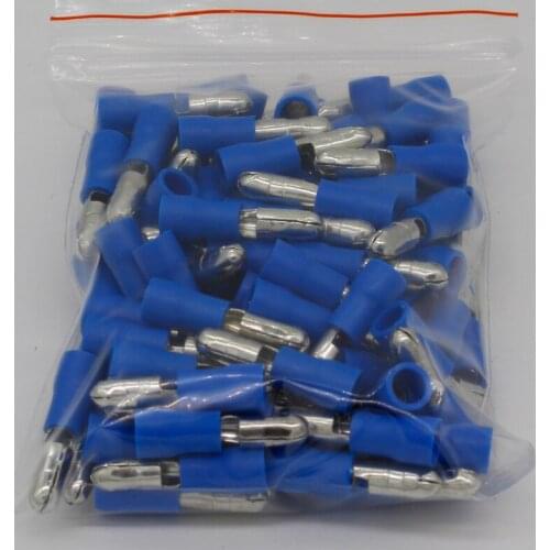 MPD2-156 MPD2.5-156 100PCS Bullet Shaped male Insulating Joint Wire Connector Electrical Crimp Terminal AWG16-14 MPD