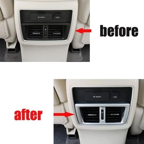 Car ABS Chrome Cup Holder Cover Trim decorative sticker sequins For nissan murano 2015-2019 auto accessories car styling styling