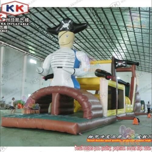 KK Inflatable Obstacle Challenges Course In Pirate Ship Design on sale