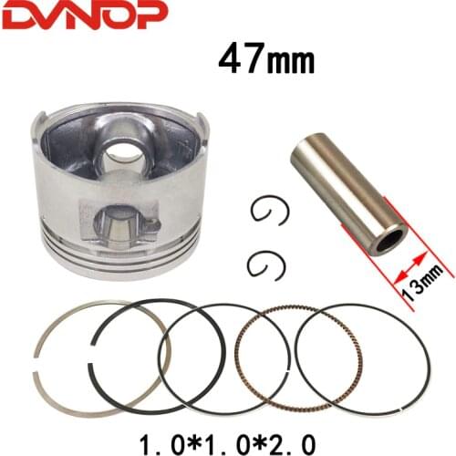Motorcycle 47mm Piston 13mm Pin Ring Gasket Set For GY6-80 GY6 80 80cc 139QMA 139QMB Engine Spare Parts