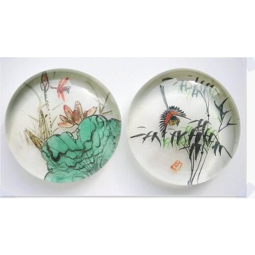 Round Shape K9 High Quality Blank Optical Glass Crystal Paperweight