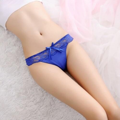 Lace Hollow-Out Cute Bowknot Pattern Stretch Fitted Hipster Panty Sexy Underwear NIN668
