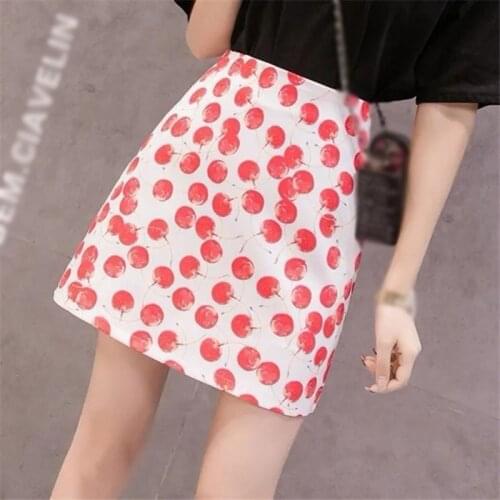 Summer Women Tie-dye Skirts High Waist Casual Skirts Hip Package Ladies Short Half-length Mini Skirt