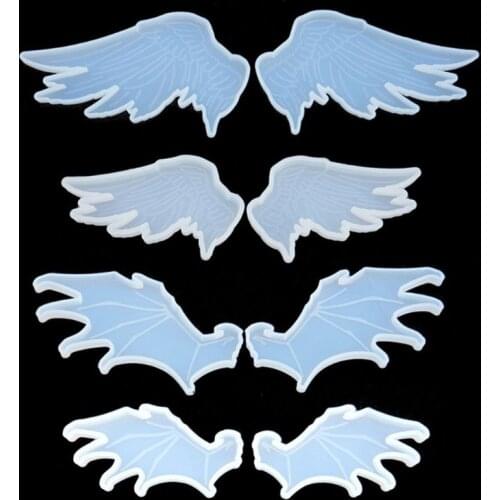 Cute Evil Angel Pendant Silicone Resin Mold Jewelry Making Tools Art Craft F3MF