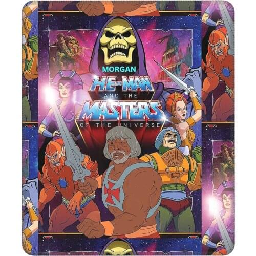Morgan He-Man Mouse Pad He Man Masters Of Universe Skeletor 80s Cartoon Antislip Mat Pads Rubber PC Table Decoration Cover