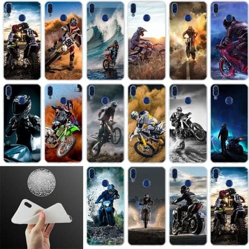 Soft Silicone Cover Phone Case For Huawei Honor 30 20 10 9 Lite 8 9a 8a 7a Pro 8x 9x 10i 30s cases Moto Cross Motorcycle