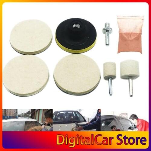 8pcs Car Windscreen Polishing Kit Practical Auto Car Windows Scratch Remover Glass Polishing Kit Scratch Repair Tool