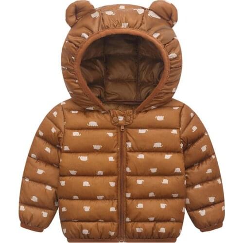 2019 Autumn Winter Jackets Girls Clothes Baby Jackets Kids Cotton Warm Hooded Outerwear Coat Children Clothing For Boys Jackets