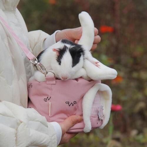 Pet Nest Rabbit Ears Shape Pet Supplies Plush Guinea Pig Bag Accessories for Outdoor