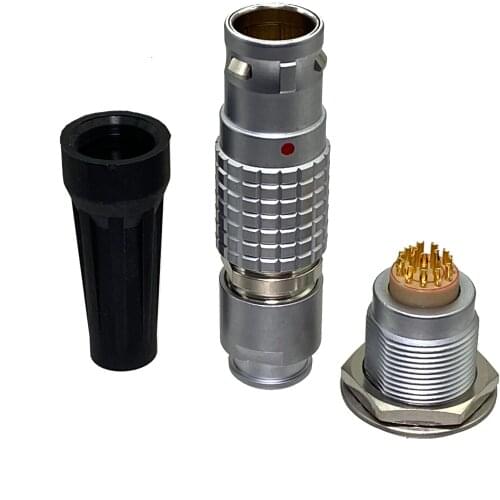 Connector FGG/EGG 3B/M18 2 4 5 6 8 10 12 14 16 18 20 24 26 27 Pin Male Plug / Female for Push-pull Self-lock Connector