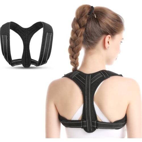 Adjustable Back Support Posture Corrector Spine Clavicle Shoulder Belt Brace Protector Strap Straight Correction Back Pain Guard